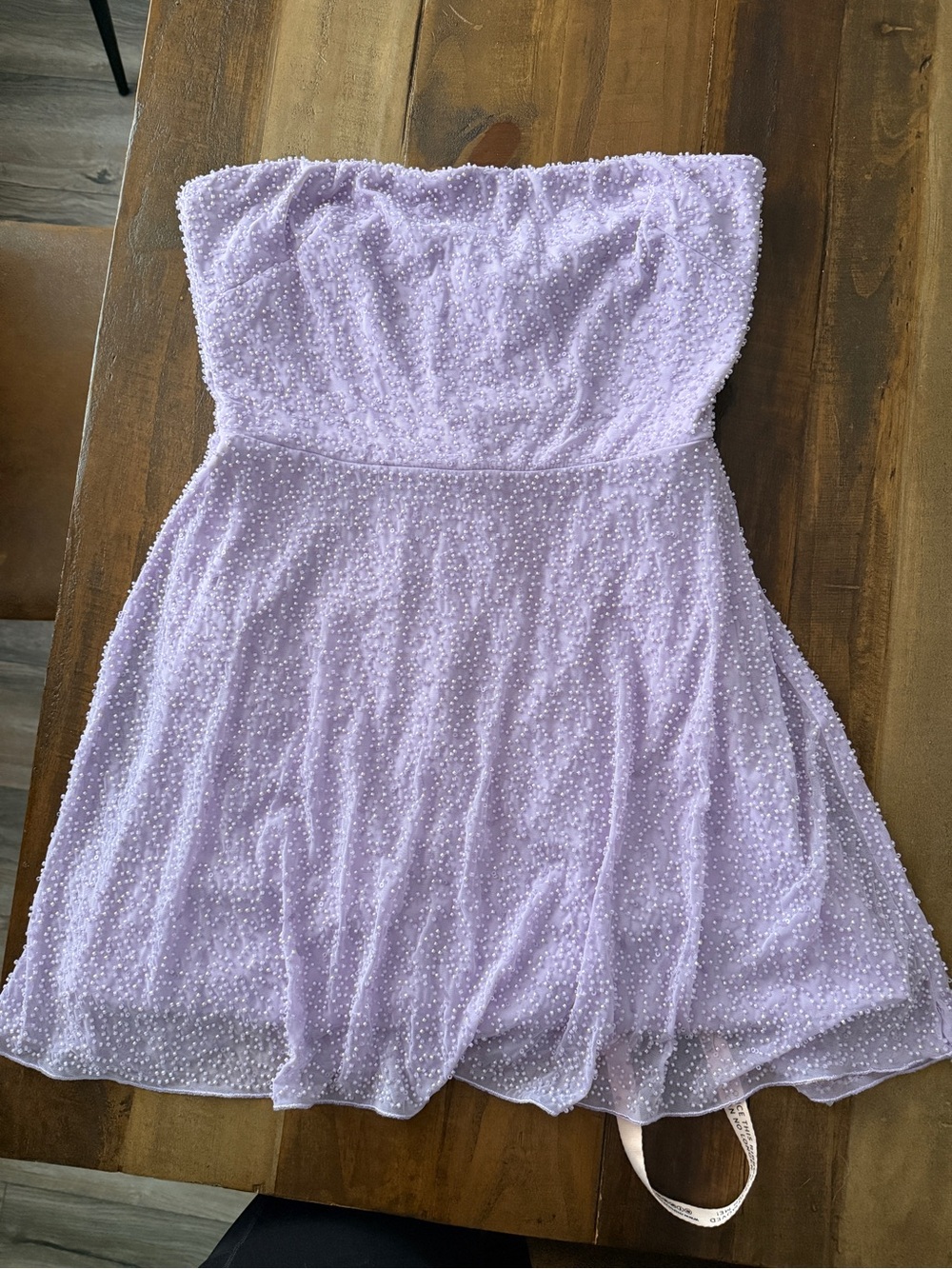 NWT Oh Polly Lilac/Purple SALERNO Strapless A-Line Embellished Mini Dress US 8